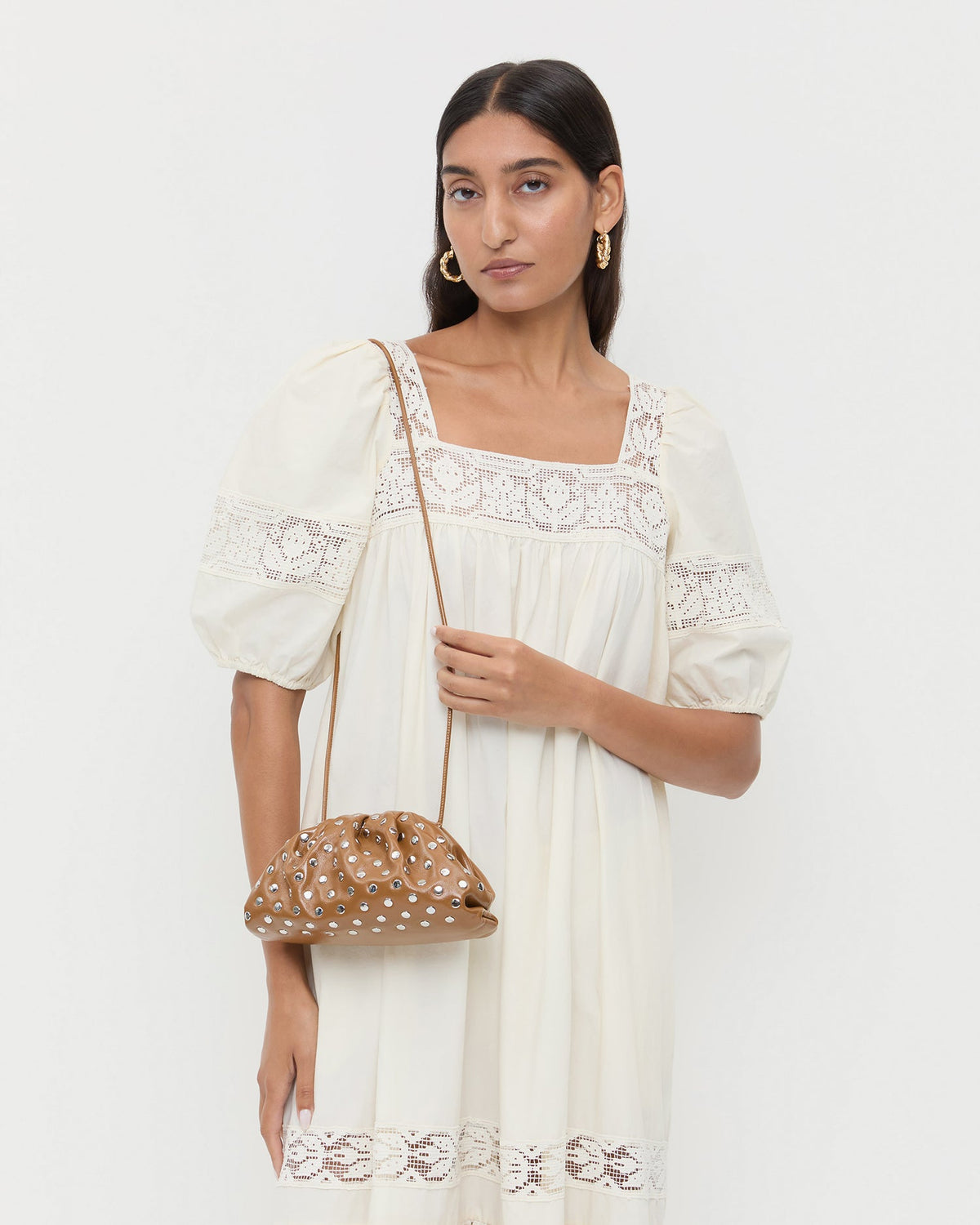 Loeffler Randall Value | Bailey Safari/Silver Leather Dome Clutch