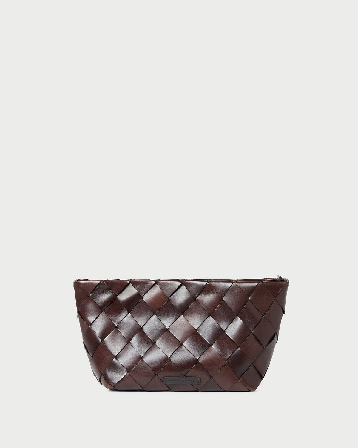 Loeffler Randall Trending | Melina Chocolate Woven Leather Clutch