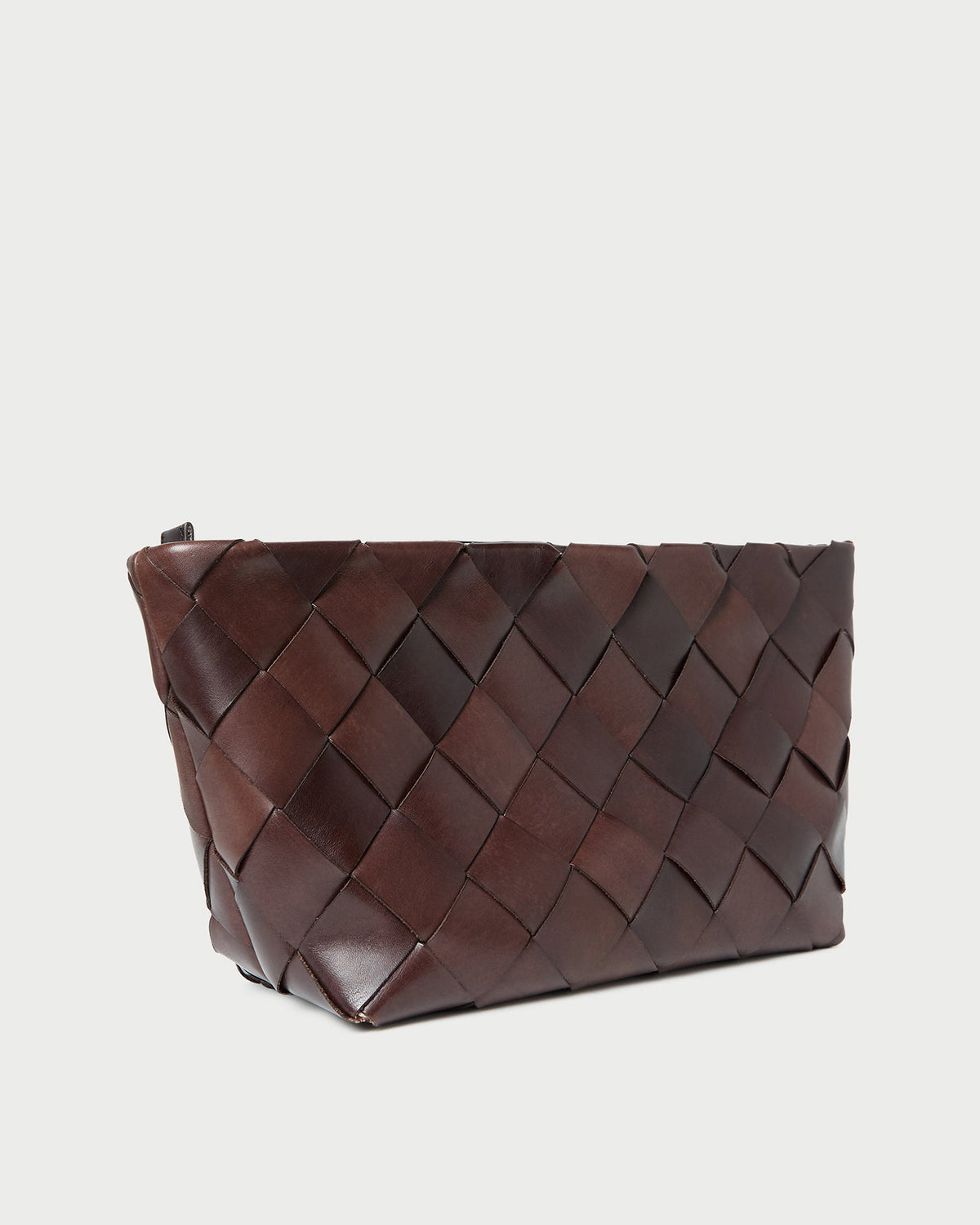Loeffler Randall Trending | Melina Chocolate Woven Leather Clutch