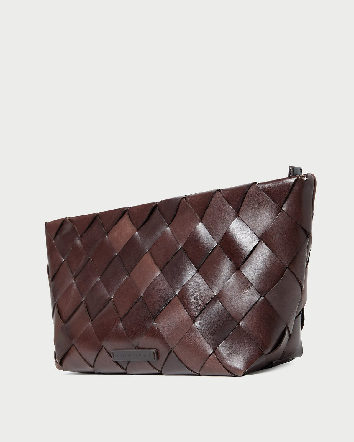 Loeffler Randall Trending | Melina Chocolate Woven Leather Clutch