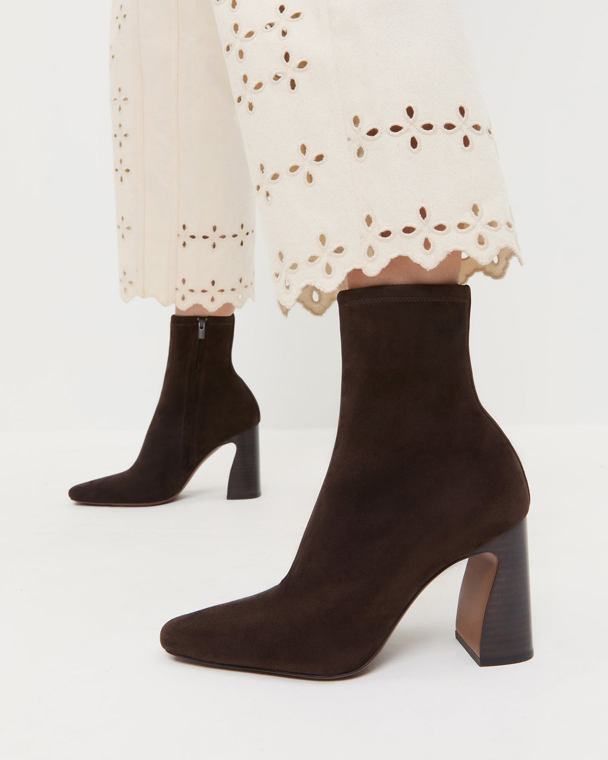 Loeffler Randall Essential | Chloe Brown Suede Ankle Boot