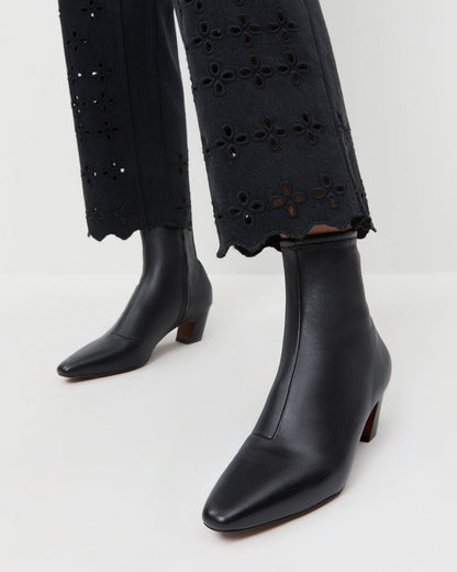 Loeffler Randall Popular | Doria Black Leather Ankle Boot