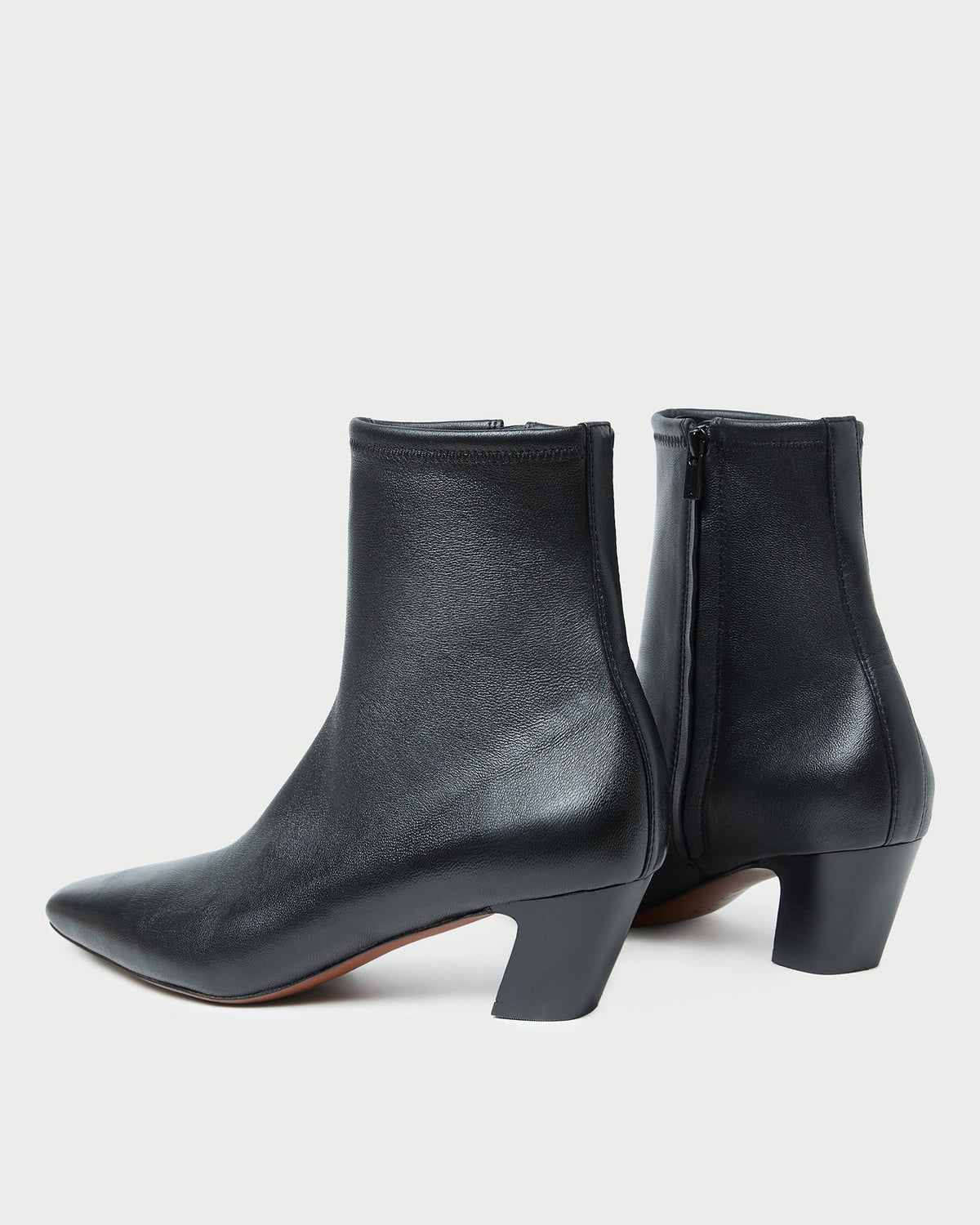 Loeffler Randall Popular | Doria Black Leather Ankle Boot