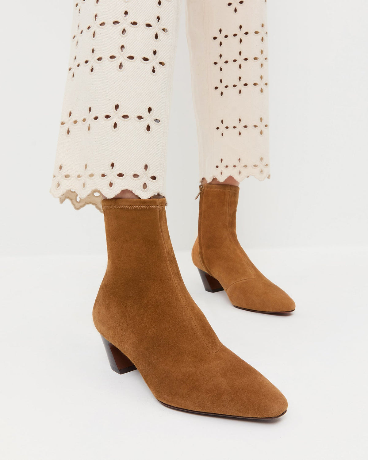 Loeffler Randall Best Seller | Doria Cacao Suede Ankle Boot