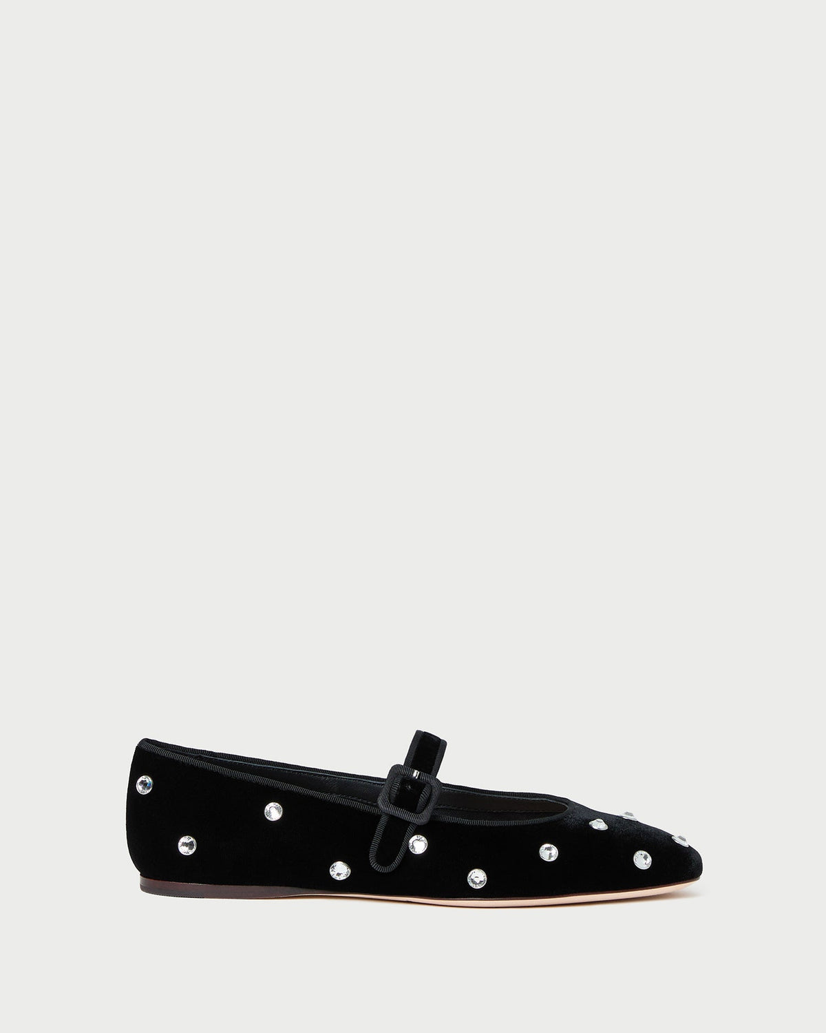 Loeffler Randall Customer Favorite | Ginger Black/Crystal Velvet Mary Jane