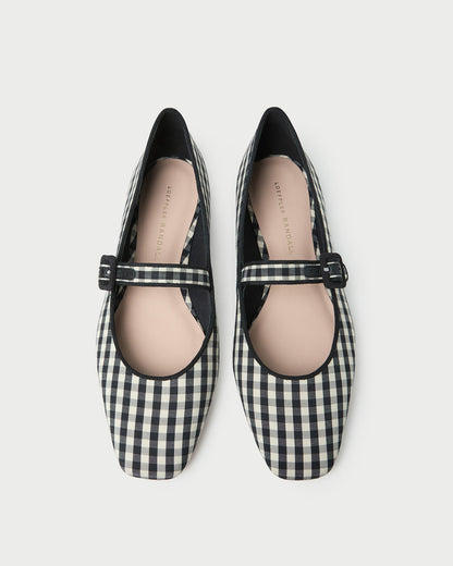 Loeffler Randall Popular | Ginger Black/White Gingham Mary Jane