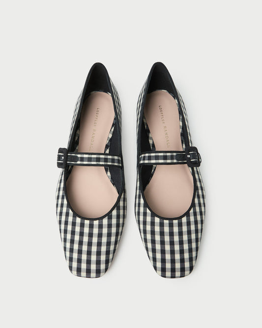 Loeffler Randall Popular | Ginger Black/White Gingham Mary Jane