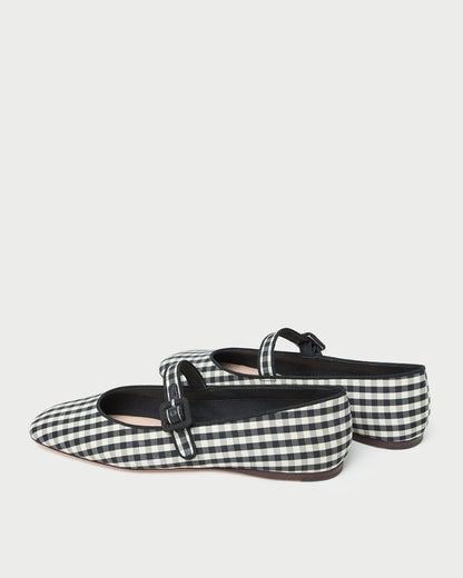 Loeffler Randall Popular | Ginger Black/White Gingham Mary Jane
