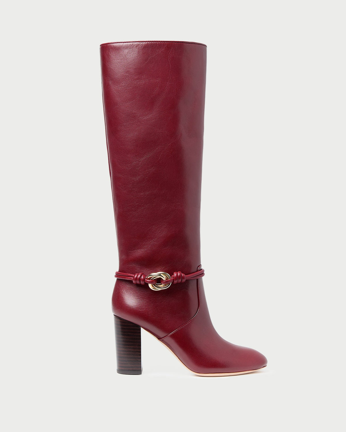 Loeffler Randall Top Pick | Goldy Wine/Gold Leather Tall Boot