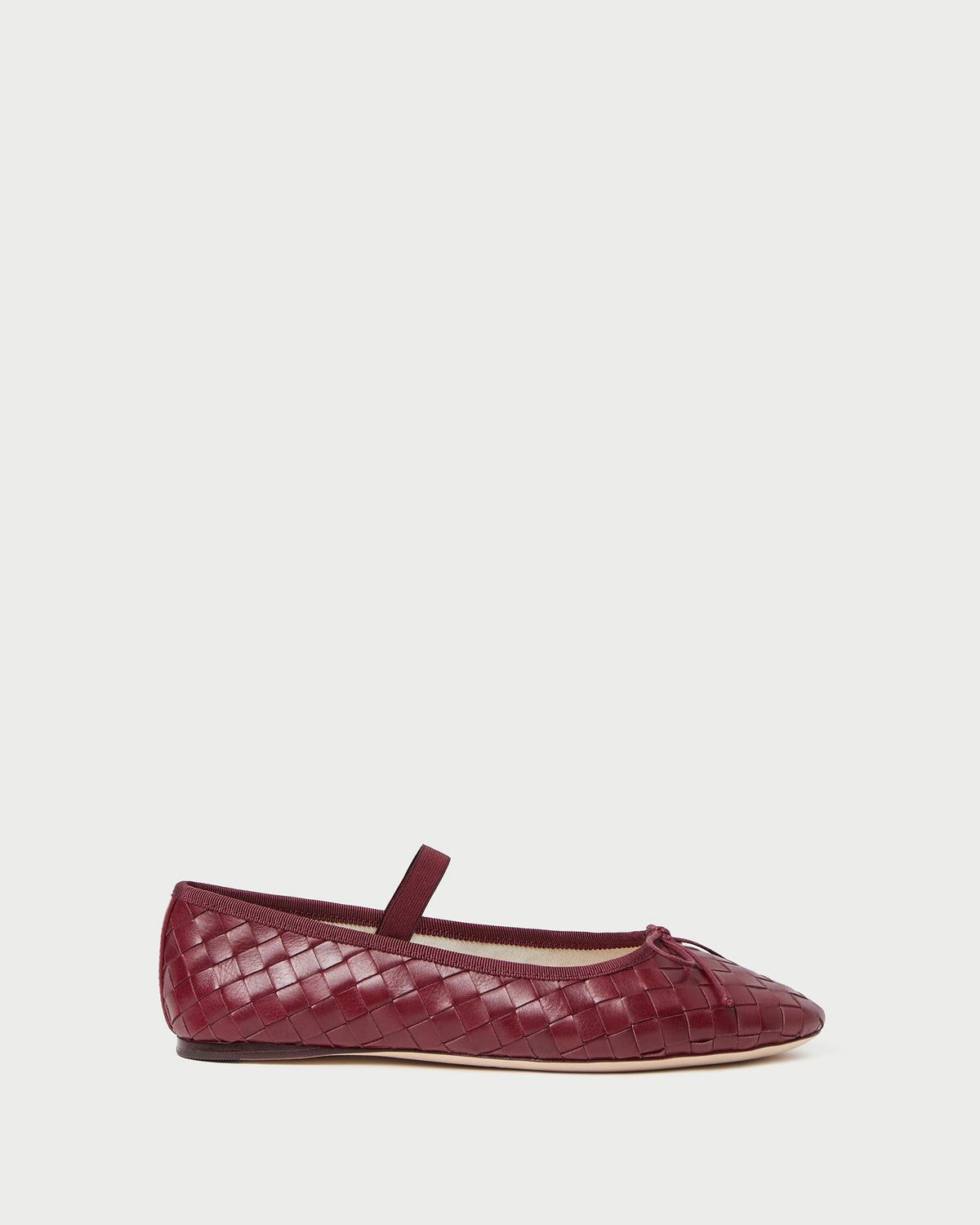 Loeffler Randall Deals | Leonie Wine Woven Ballet Flat