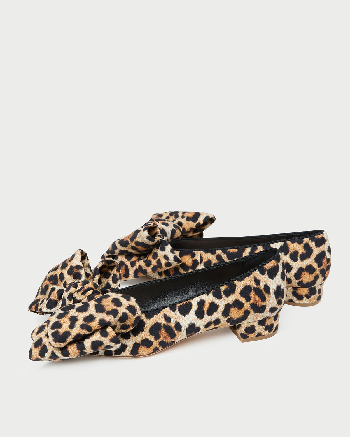 Loeffler Randall Signature | Noa Leopard Jersey Bow Flat
