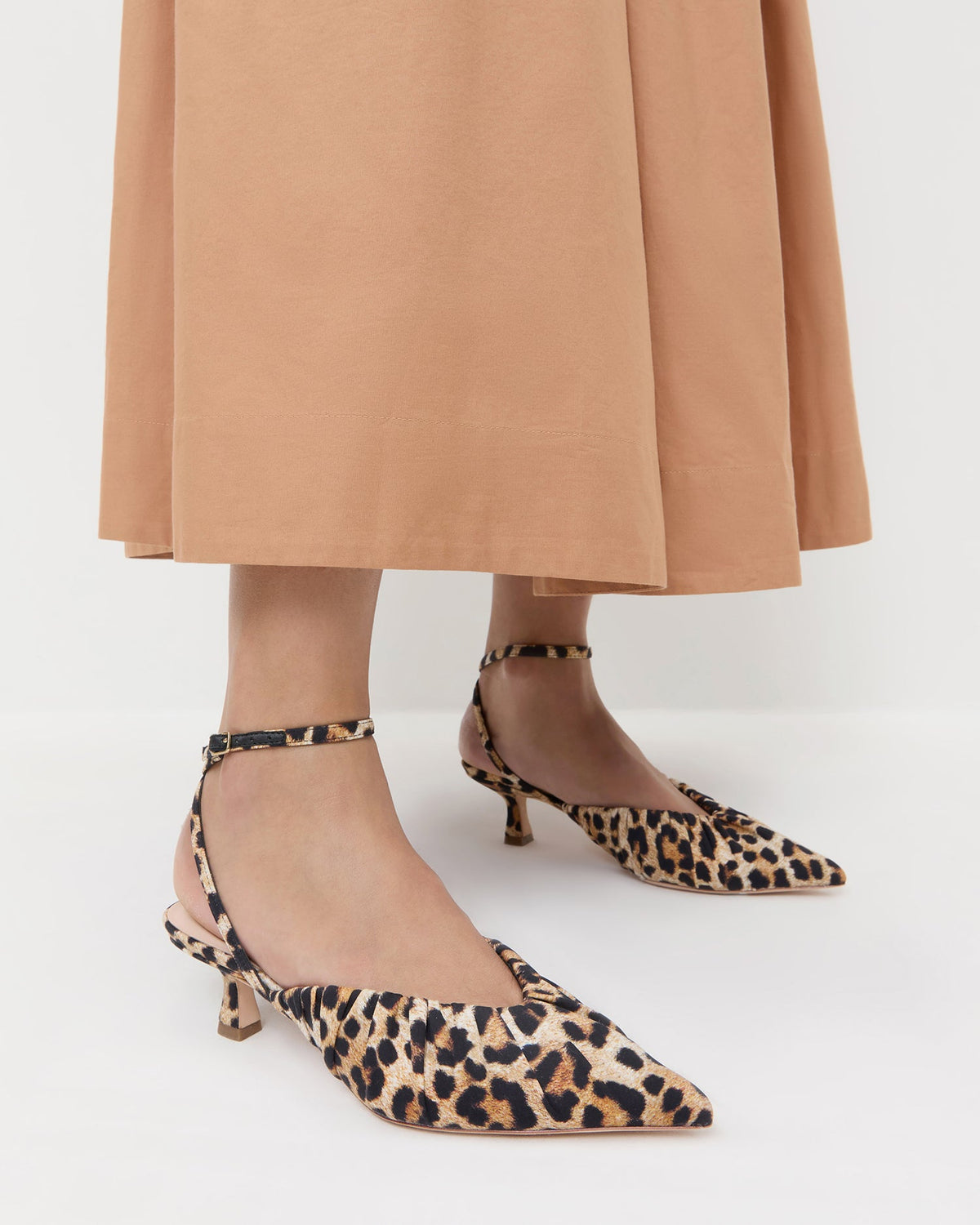Loeffler Randall Discount | Rio Leopard Jersey Kitten Heel