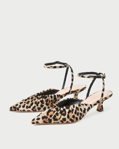 Loeffler Randall Discount | Rio Leopard Jersey Kitten Heel