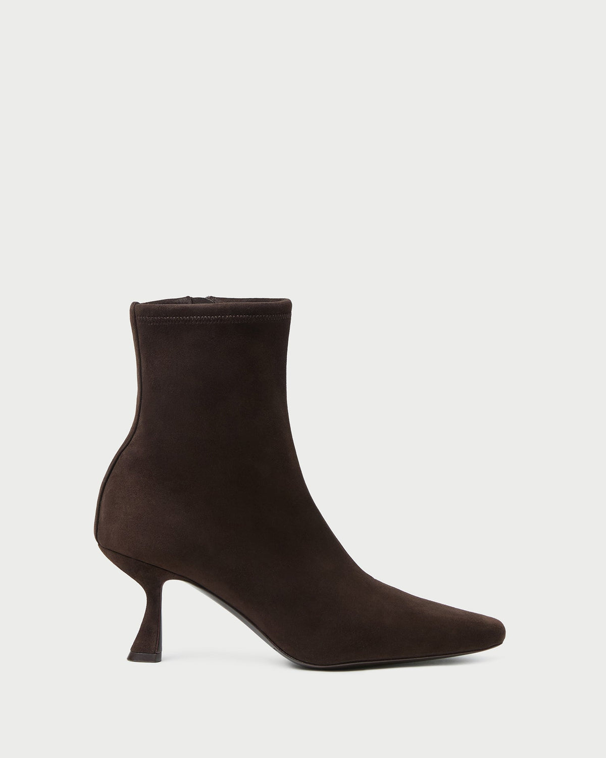Loeffler Randall Exclusive | Thandy Brown Suede Curved Heel Bootie