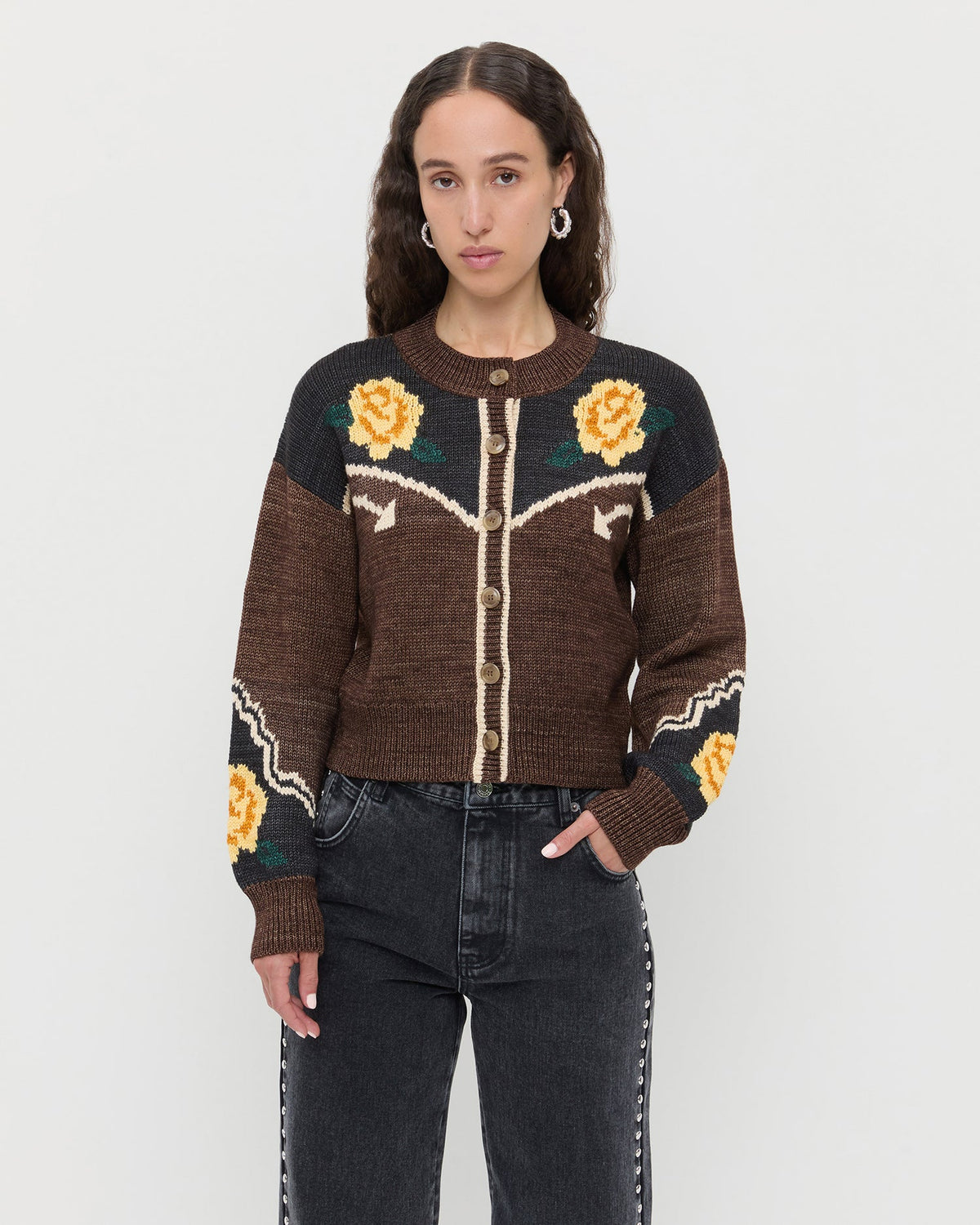 Loeffler Randall Exclusive | Linda Intarsia Cardigan