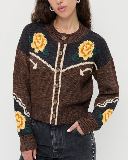 Loeffler Randall Exclusive | Linda Intarsia Cardigan
