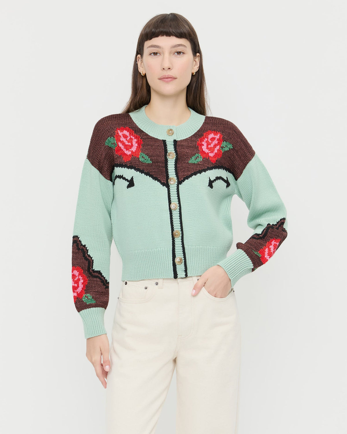 Loeffler Randall Essential | Linda Intarsia Cardigan