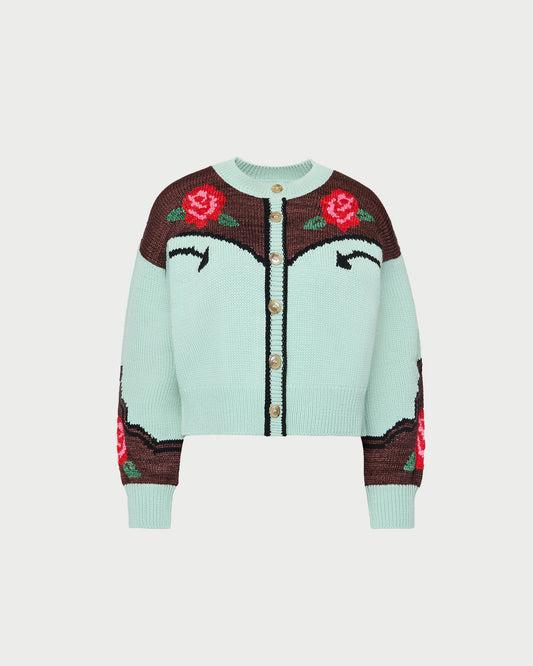 Loeffler Randall Essential | Linda Intarsia Cardigan