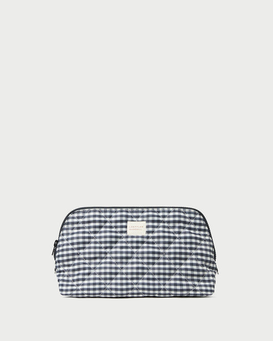 Loeffler Randall Popular | Frances Black/White Gingham Cosmetic Pouch