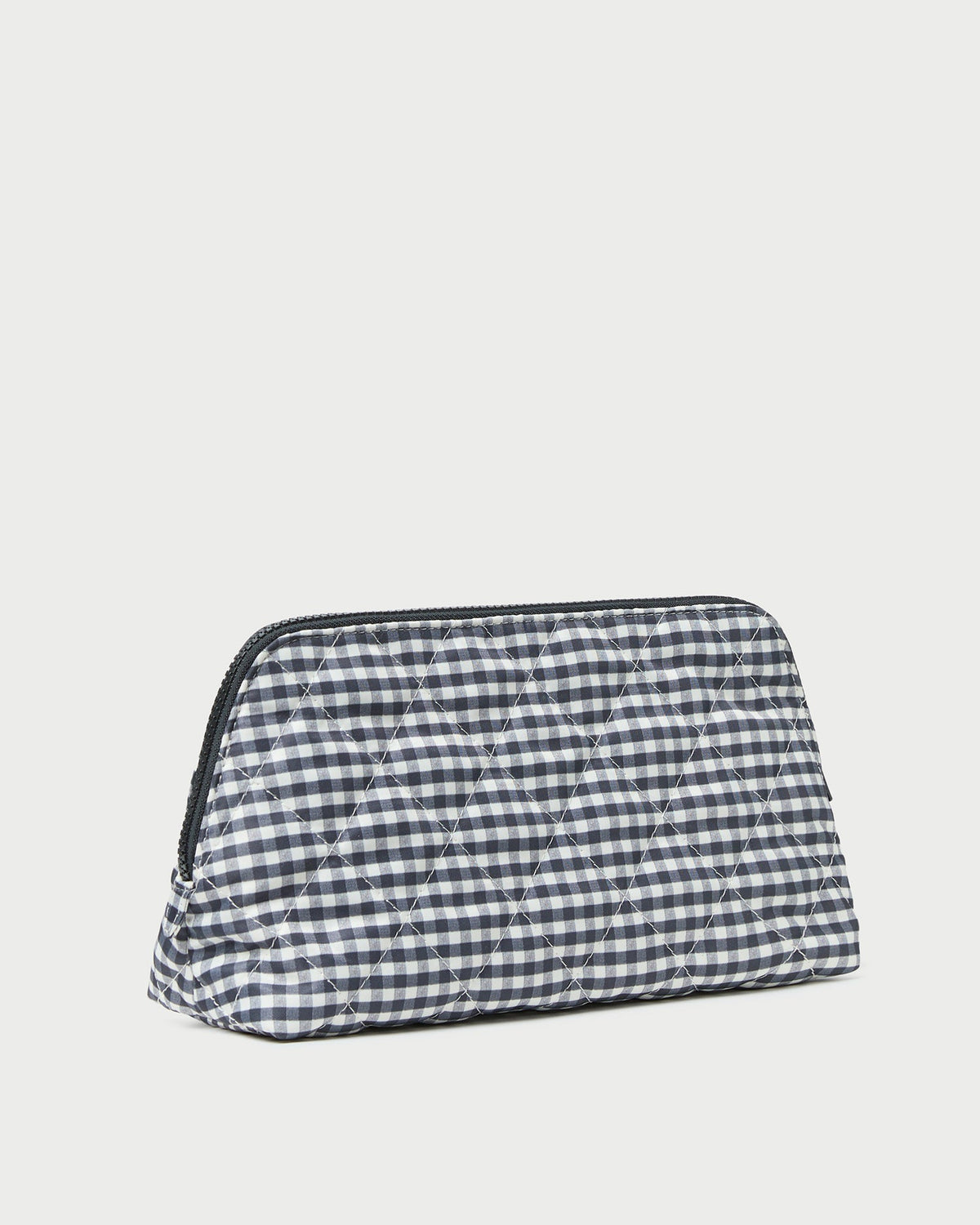 Loeffler Randall Popular | Frances Black/White Gingham Cosmetic Pouch