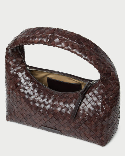 Loeffler Randall Popular | Mercer Chocolate Woven Shoulder Bag