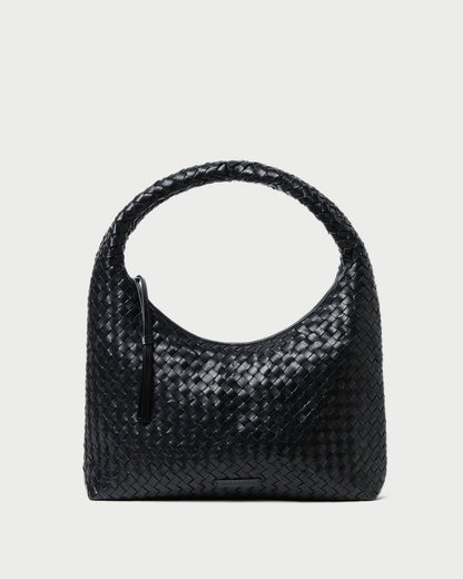Loeffler Randall Best Price | Willow Black Woven Hobo Bag
