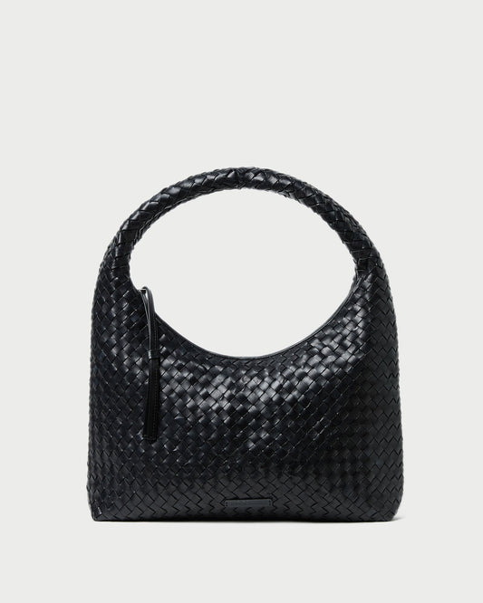 Loeffler Randall Best Price | Willow Black Woven Hobo Bag