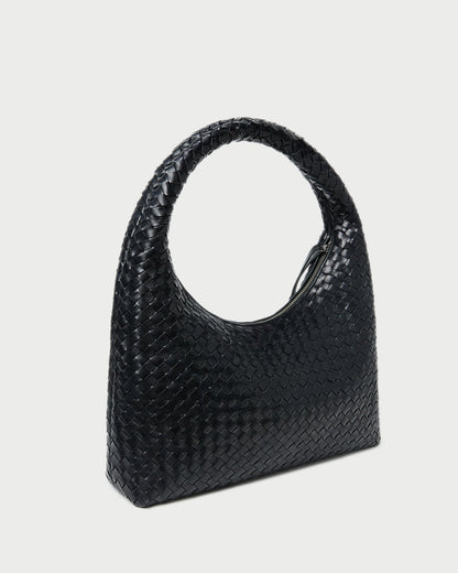 Loeffler Randall Best Price | Willow Black Woven Hobo Bag