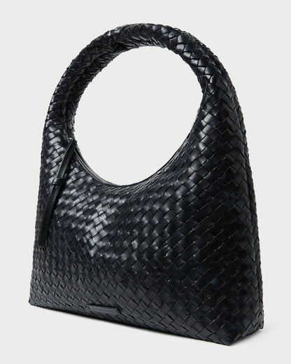 Loeffler Randall Best Price | Willow Black Woven Hobo Bag