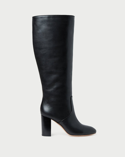 Loeffler Randall Latest | Goldy Black Wide-Calf Boot
