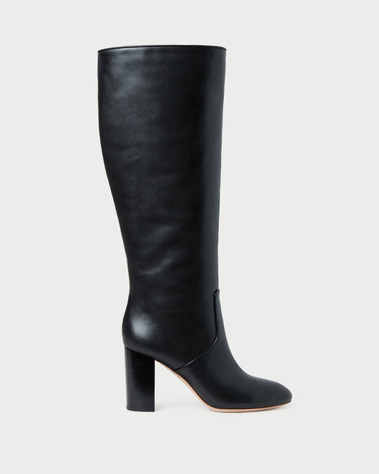 Loeffler Randall Latest | Goldy Black Wide-Calf Boot