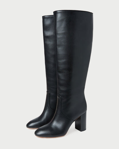 Loeffler Randall Latest | Goldy Black Wide-Calf Boot