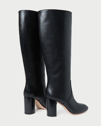 Loeffler Randall Latest | Goldy Black Wide-Calf Boot