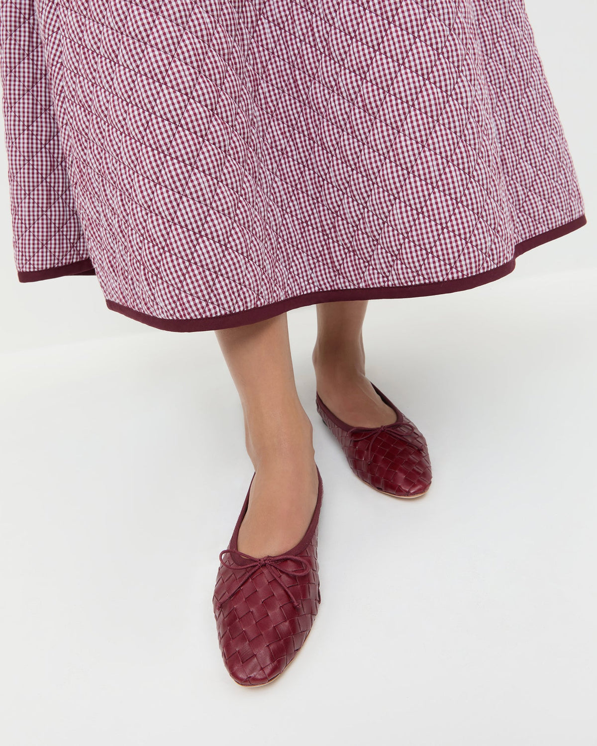 Loeffler Randall Popular | Landry Wine Woven Ballet Flat