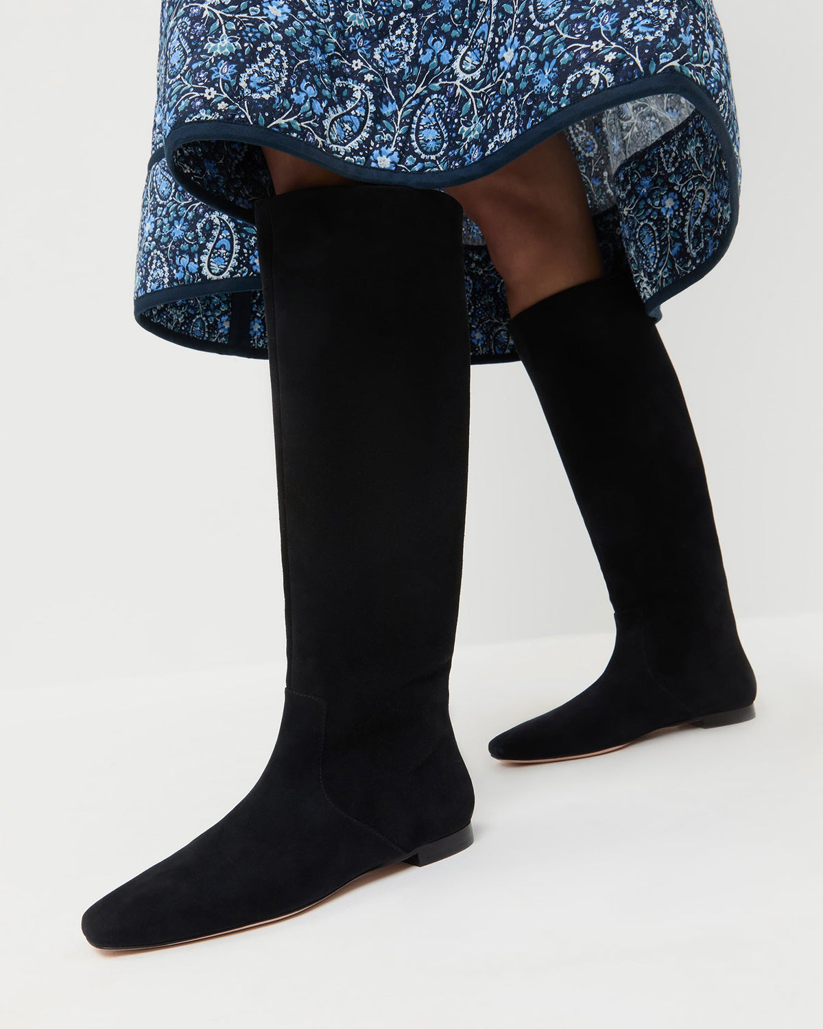 Loeffler Randall Hot Sale | Lillian Black Suede Tall Boot