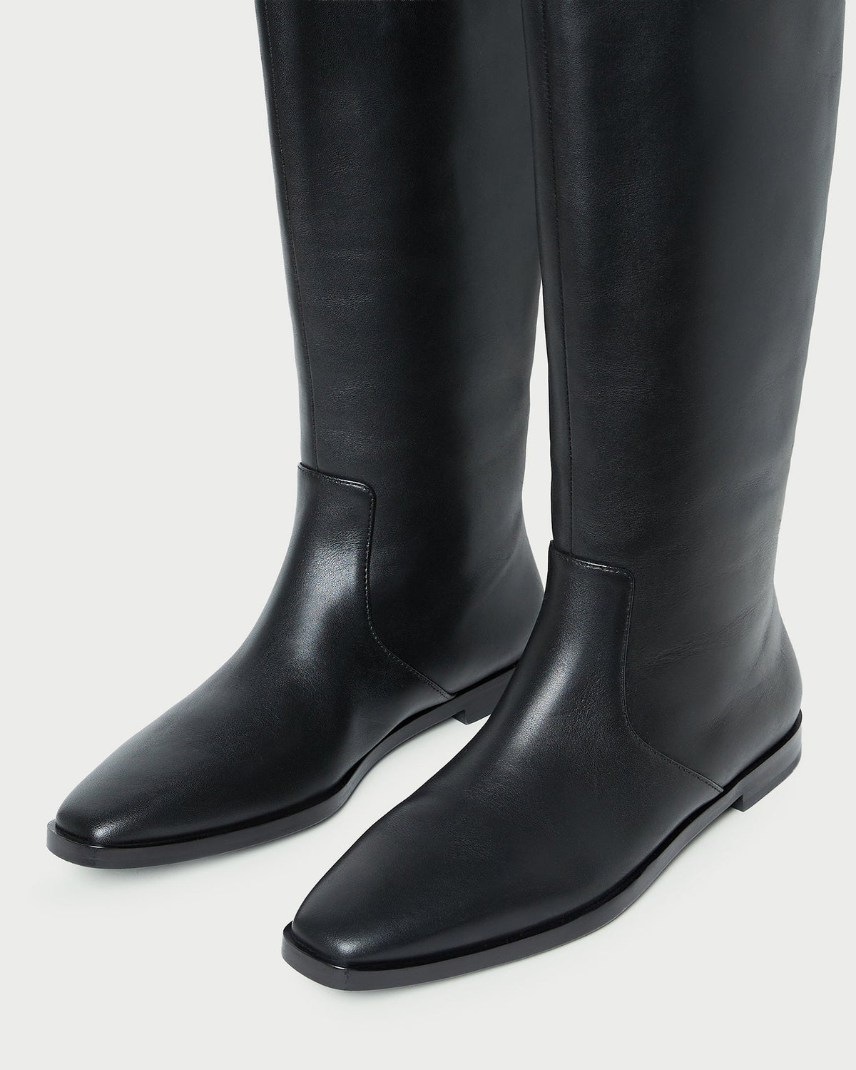 Loeffler Randall Deals | Tilly Black Leather Tall Boot