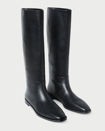 Loeffler Randall Deals | Tilly Black Leather Tall Boot