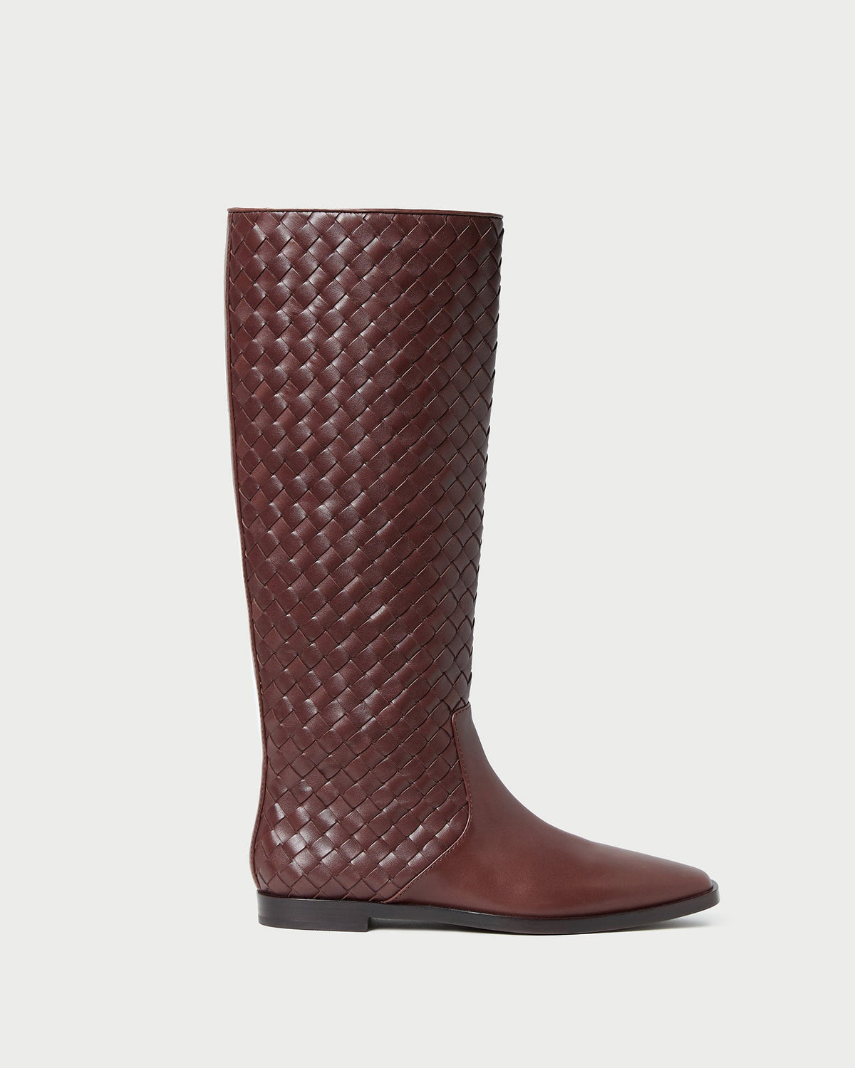 Loeffler Randall Popular | Tilly Espresso Woven Leather Boot