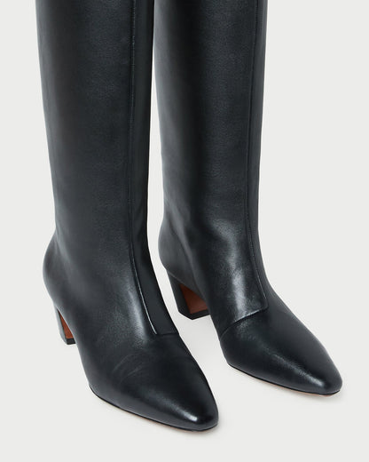 Loeffler Randall Best Price | Marley Black Leather Tall Boot
