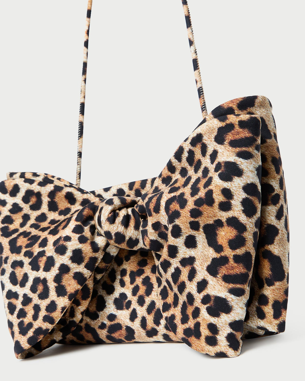 Loeffler Randall Signature | Valerie Leopard Jersey Bow Bag