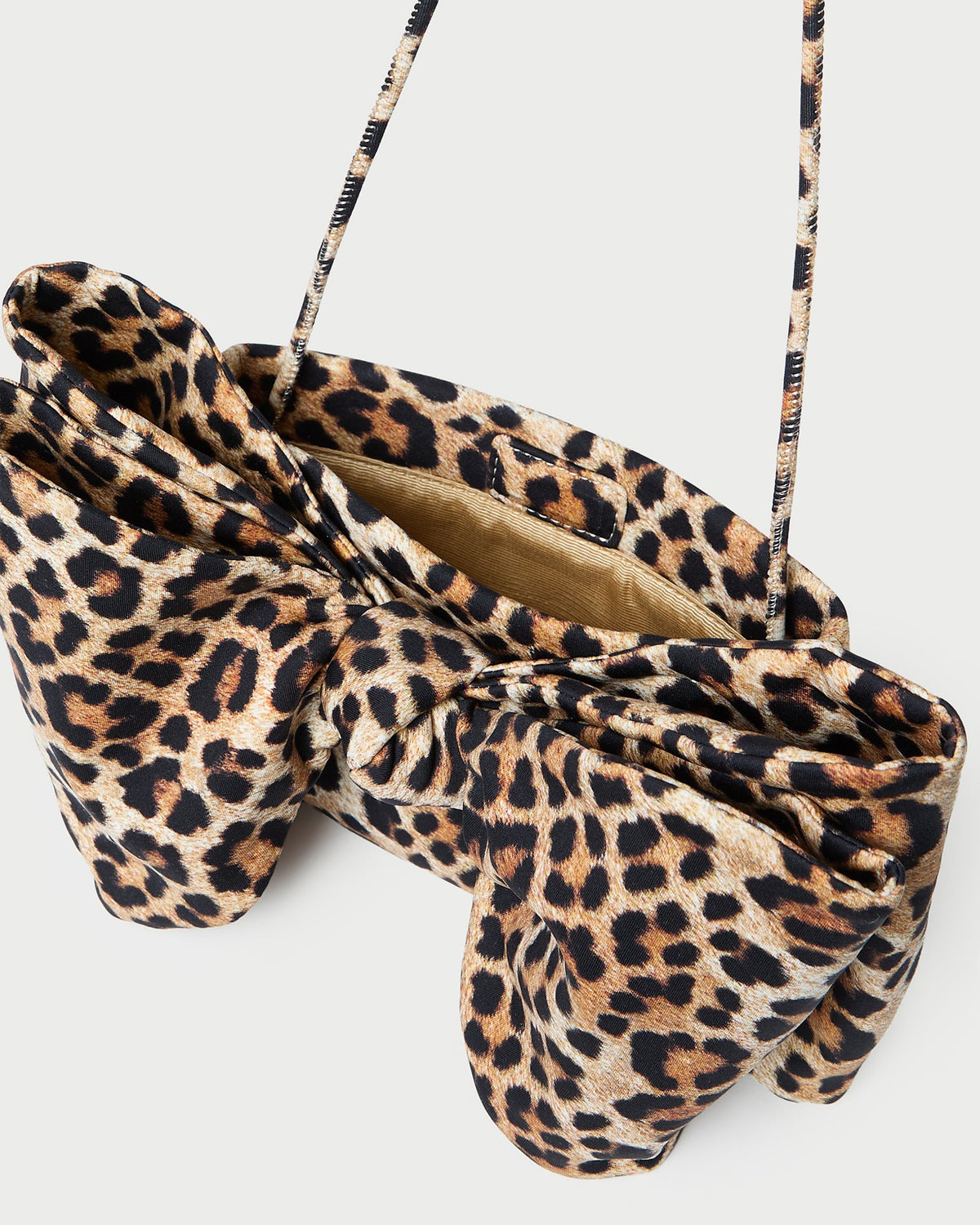 Loeffler Randall Signature | Valerie Leopard Jersey Bow Bag