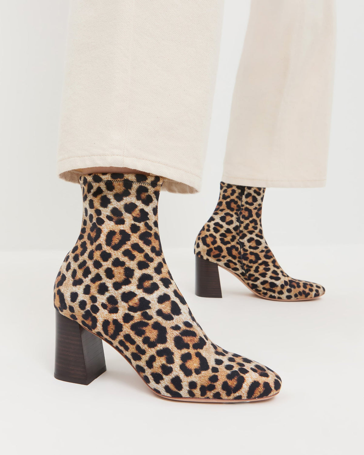 Loeffler Randall New | Elise Leopard Jersey Ankle Boot