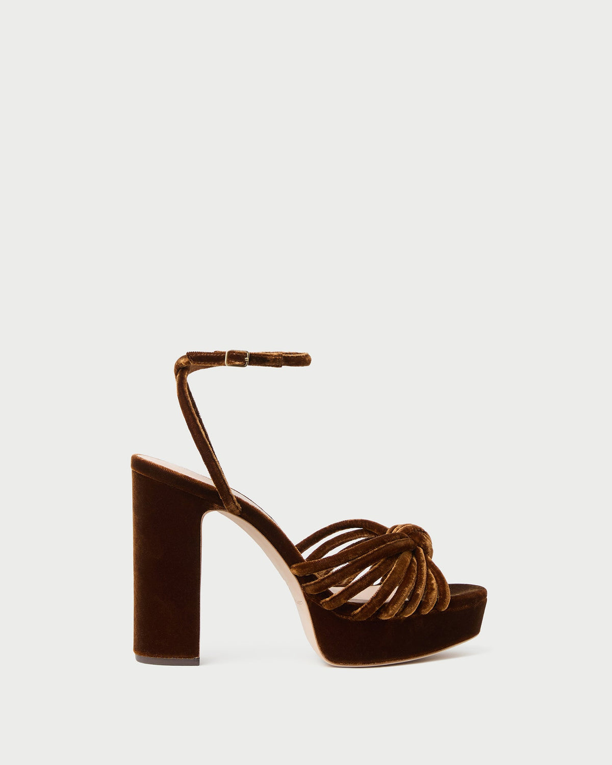 Loeffler Randall Exclusive | Rivka Brown Velvet Platform Sandal