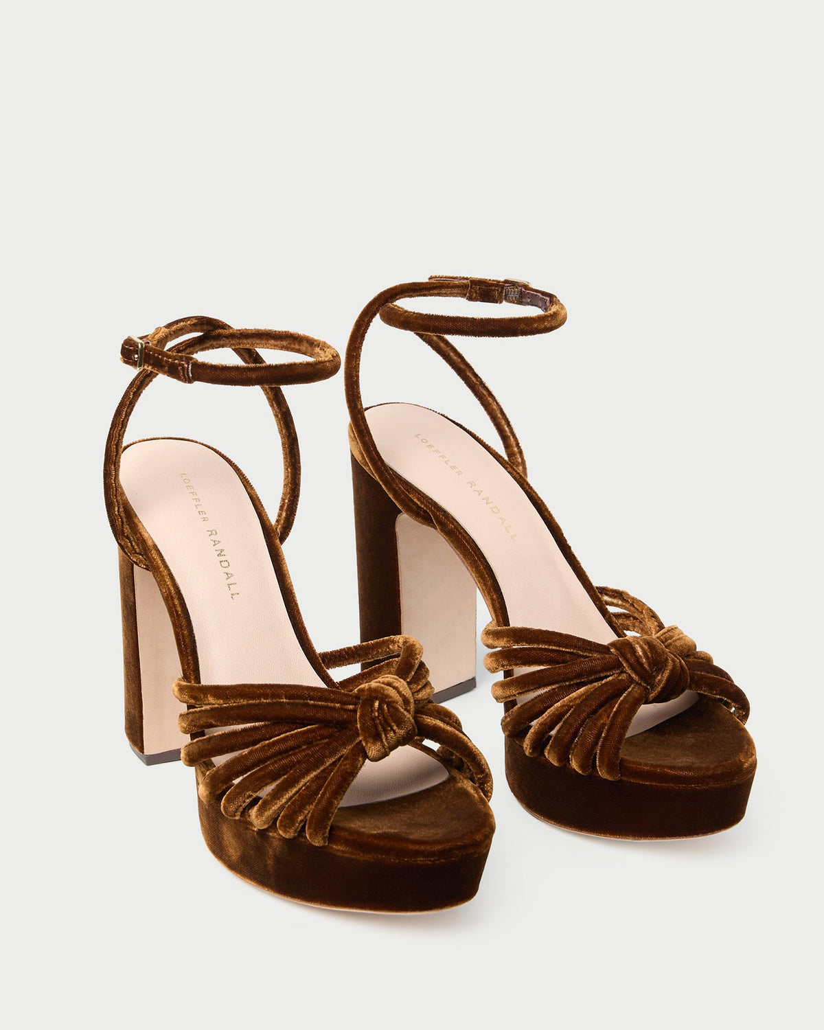 Loeffler Randall Exclusive | Rivka Brown Velvet Platform Sandal