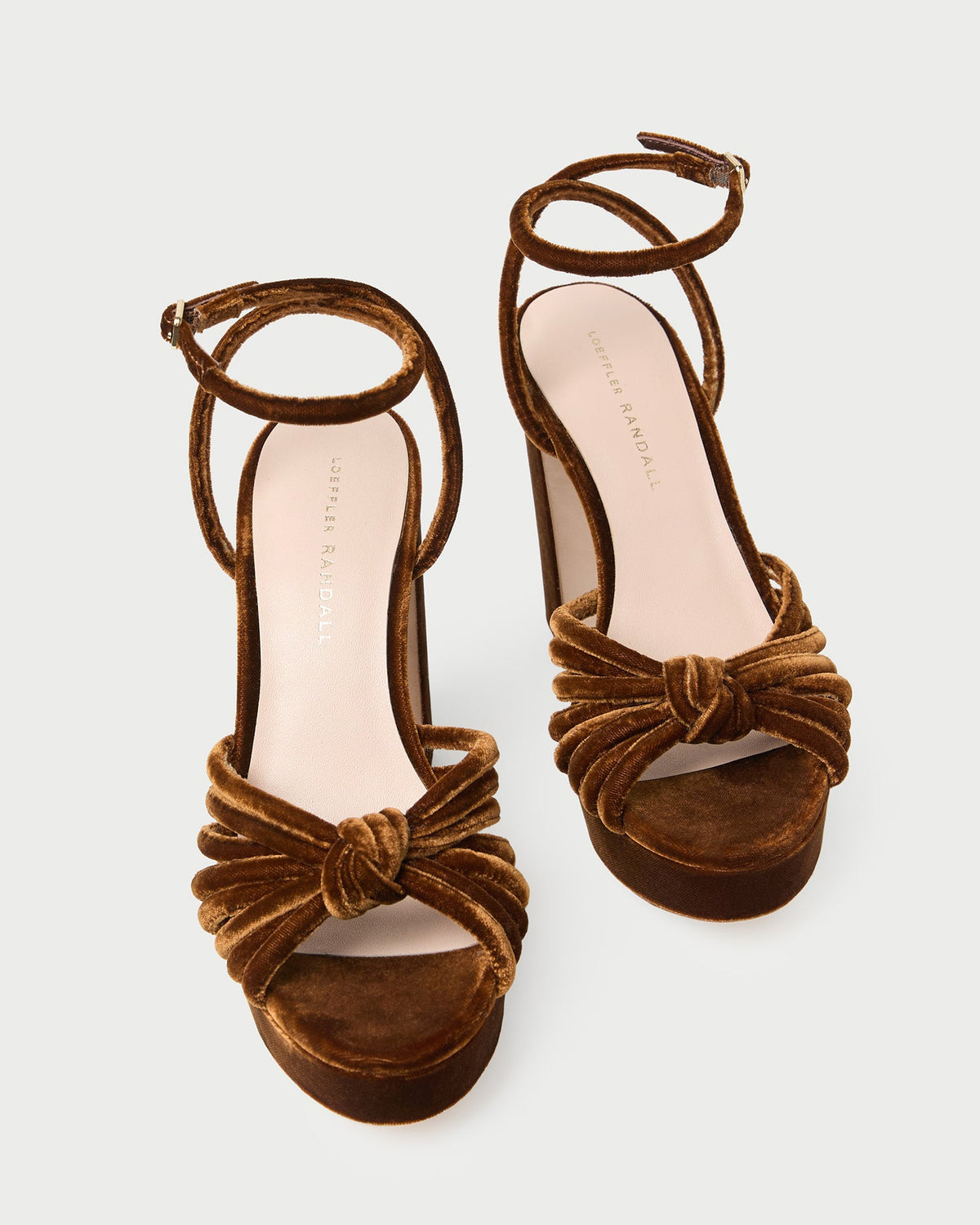Loeffler Randall Exclusive | Rivka Brown Velvet Platform Sandal