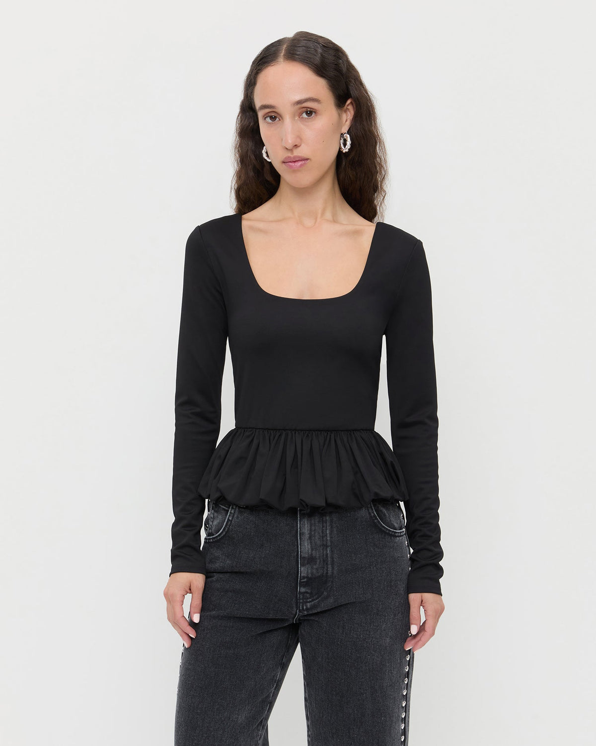 Loeffler Randall Essential | Posie Peplum Top