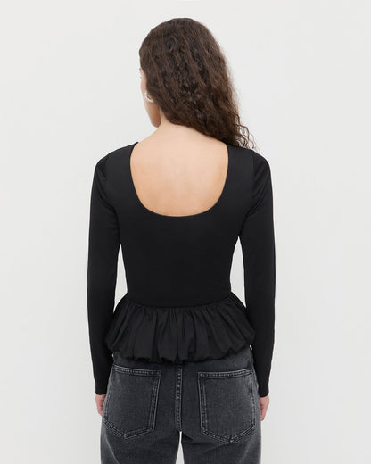 Loeffler Randall Essential | Posie Peplum Top